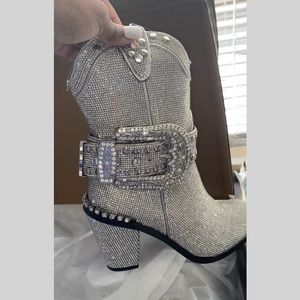 Dolls Kill Rhinestone ClubEXX Cowgirl Bootie in Women